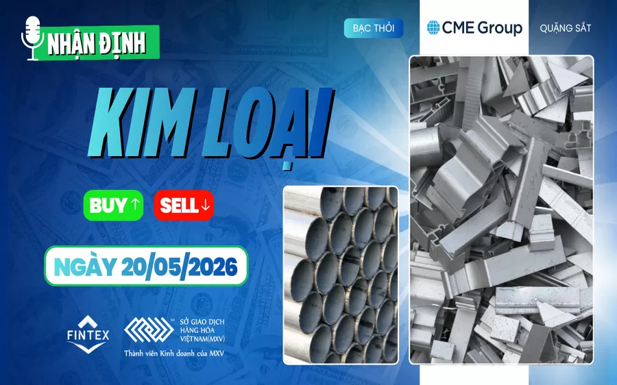 NHẬN ĐỊNH THỊ TRƯỜNG KIM LOẠI NGÀY 20/05/2026